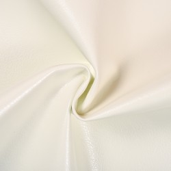 Ткань Дерматин (Кожзам) для мебели, цвет Белый (на отрез)  в Кургане