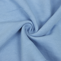 Ткань Футер 3-х нитка, Петля, цвет Светло-Голубой (на отрез)  в Кургане
