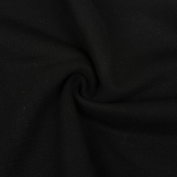 Ткань Футер 3-х нитка, Петля, цвет Черный (на отрез)  в Кургане