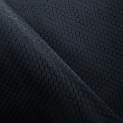 Ткань Оксфорд 300D PU Рип-Стоп СОТЫ, цвет Черный (на отрез)  в Кургане