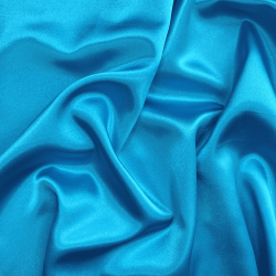 *Ткань Атлас-сатин, цвет Голубой (на отрез)  в Кургане