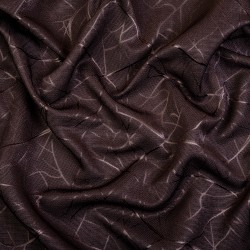 Ткань Блэкаут для штор &quot;Ледовое тиснение цвет Темно-Коричневый&quot; (на отрез)  в Кургане