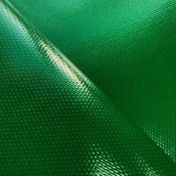 Ткань ПВХ 600 гр/м2 плотная, Зелёный (Ширина 150см), на отрез  в Кургане