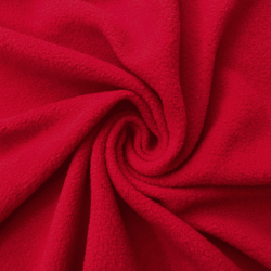 Флис Односторонний 130 гр/м2, цвет Красный (на отрез)  в Кургане
