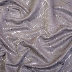 Ткань Блэкаут для штор светозатемняющая 75% &quot;Ледовое тиснение цвет Серый&quot; (на отрез)  в Кургане