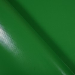Тентовый материал ПВХ 450 гр/м2, Зелёный (Ширина 160см), на отрез  в Кургане, 450 г/м2, 799 руб