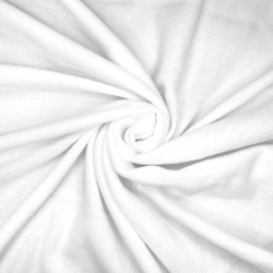 Флис Односторонний 130 гр/м2, цвет Белый (на отрез)  в Кургане