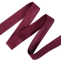 Окантовочная лента-бейка, цвет Бордовый 22мм (на отрез)  в Кургане