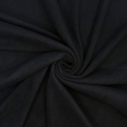 Ткань Флис Односторонний 130 гр/м2, цвет Черный (на отрез)  в Кургане