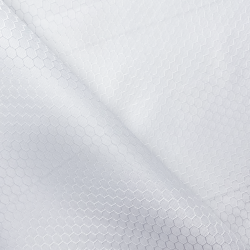 Ткань Оксфорд 300D PU Рип-Стоп СОТЫ, цвет Белый (на отрез)  в Кургане