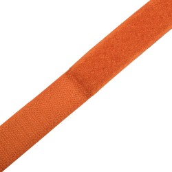 Контактная лента 25мм цвет Оранжевый (велькро-липучка, на отрез)  в Кургане