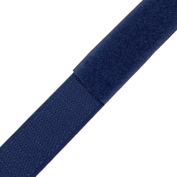Контактная лента 25мм цвет Тёмно-Синий (Велькро-липучка), на отрез  в Кургане