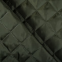 Стеганая подкладочная ткань с синтепоном (100гр/м2), цвет Хаки (на отрез)  в Кургане