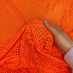 Трикотажная Сетка 75 г/м2, цвет Оранжевый (на отрез)  в Кургане